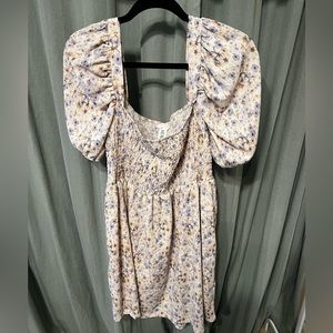Smocked floral dress